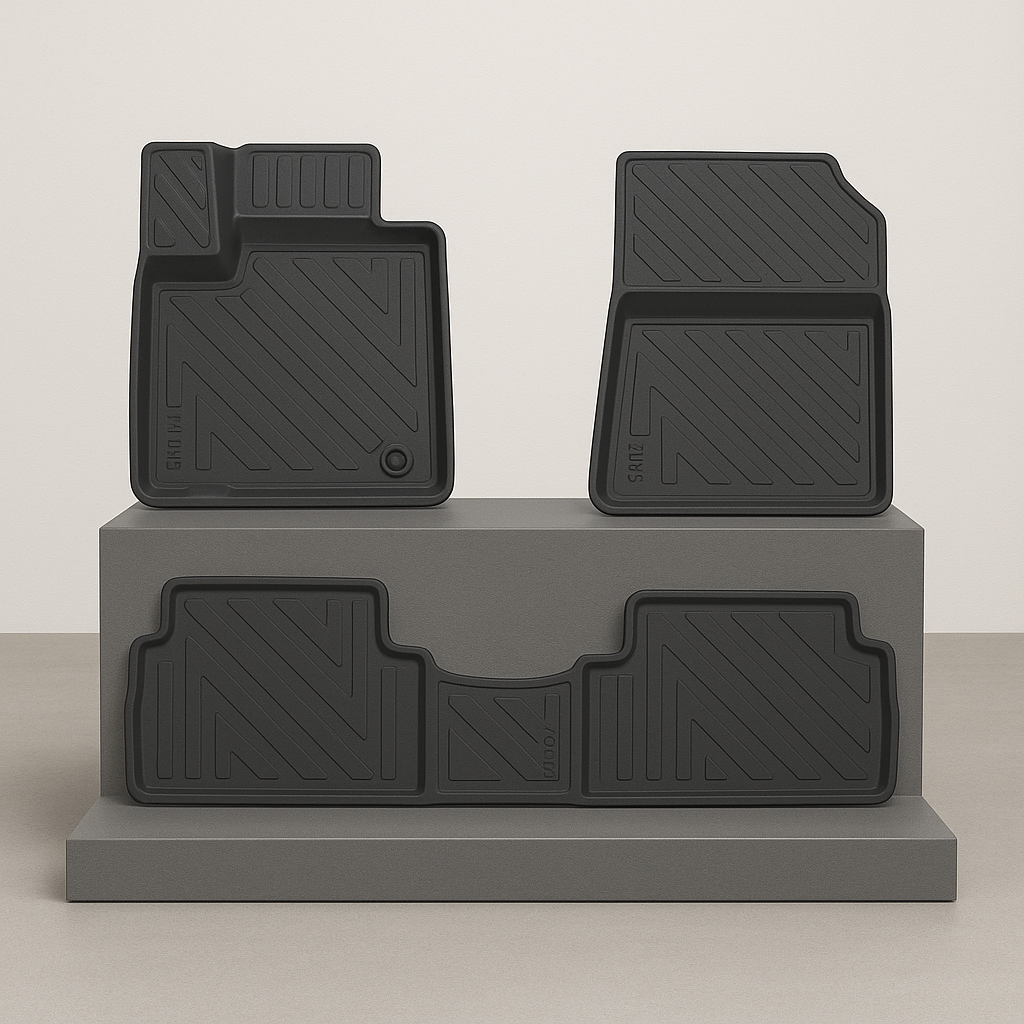 Winter Car Floor Mat | Perfect Fit | High Edge | 4D Design | Hyundai SantaFe