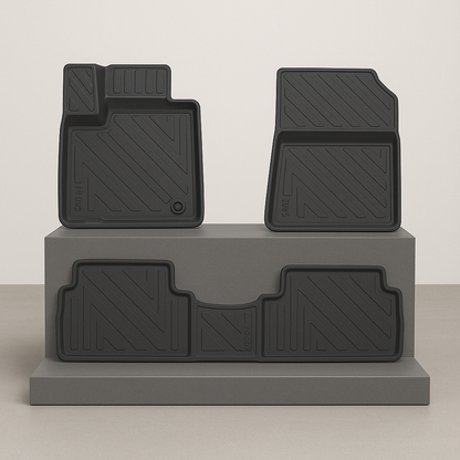 Winter Car Floor Mat | Perfect Fit | High Edge | 4D Design | Hyundai SantaFe